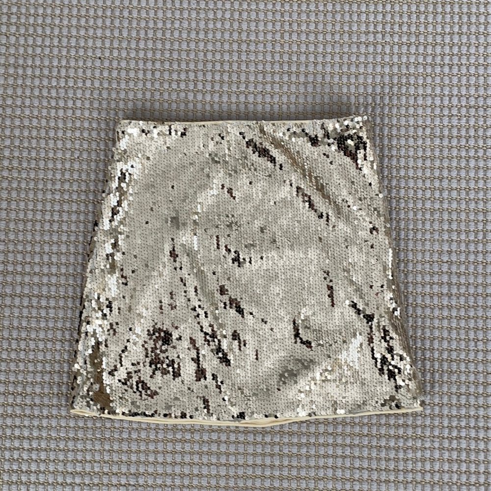 Altar’d State gold sequin skirt size xs